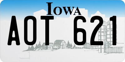 IA license plate AOT621