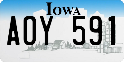 IA license plate AOY591