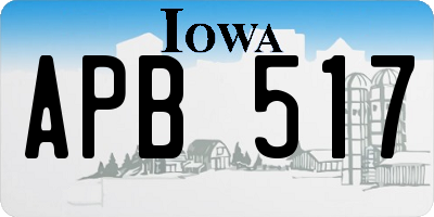 IA license plate APB517