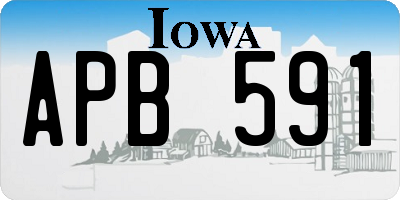 IA license plate APB591