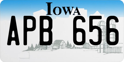 IA license plate APB656