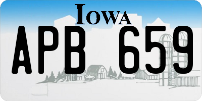 IA license plate APB659