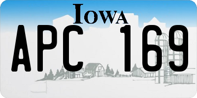 IA license plate APC169