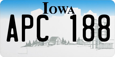 IA license plate APC188