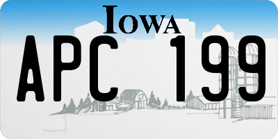 IA license plate APC199