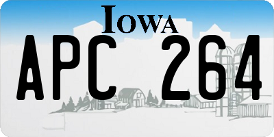 IA license plate APC264