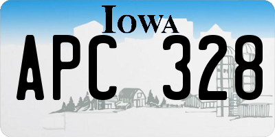 IA license plate APC328