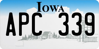 IA license plate APC339