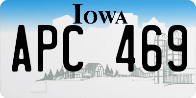 IA license plate APC469