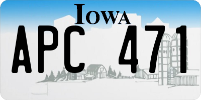 IA license plate APC471