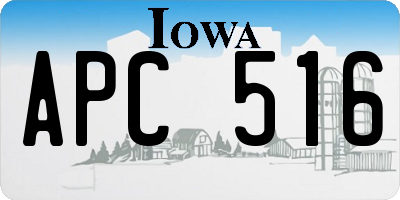 IA license plate APC516