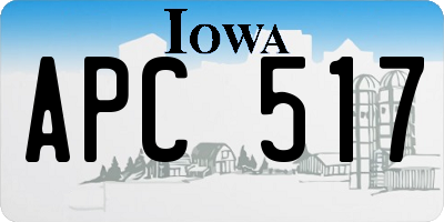 IA license plate APC517