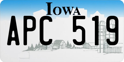 IA license plate APC519