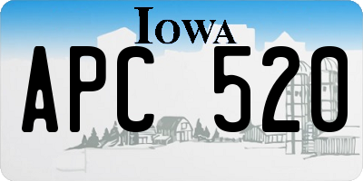 IA license plate APC520