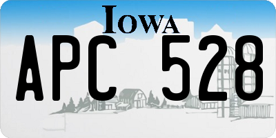 IA license plate APC528