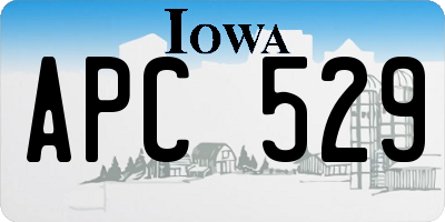 IA license plate APC529