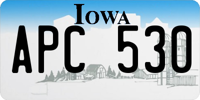 IA license plate APC530