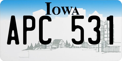 IA license plate APC531