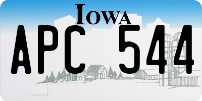 IA license plate APC544
