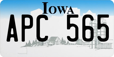 IA license plate APC565