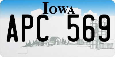 IA license plate APC569