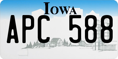 IA license plate APC588
