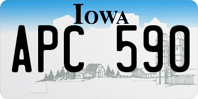 IA license plate APC590