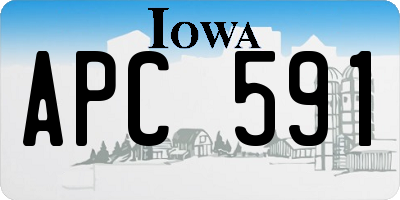 IA license plate APC591