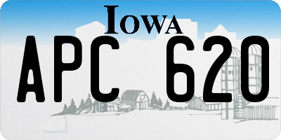 IA license plate APC620