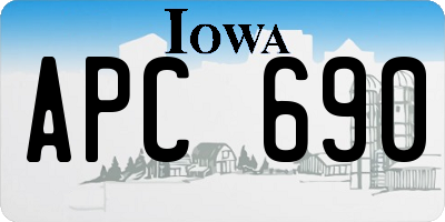 IA license plate APC690