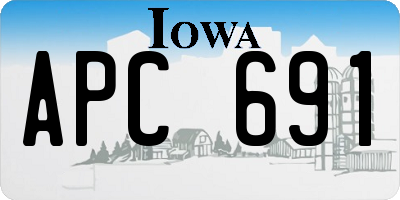 IA license plate APC691