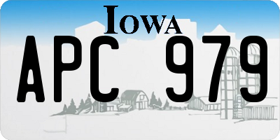 IA license plate APC979