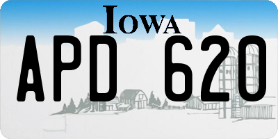 IA license plate APD620