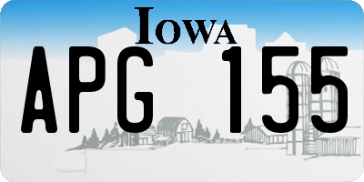 IA license plate APG155