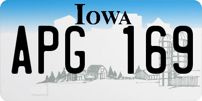 IA license plate APG169