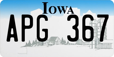 IA license plate APG367