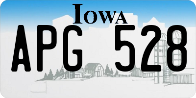 IA license plate APG528
