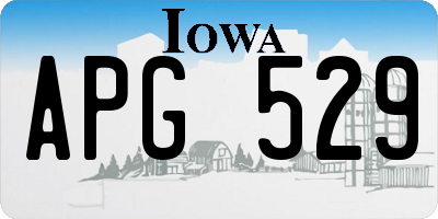 IA license plate APG529