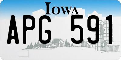 IA license plate APG591