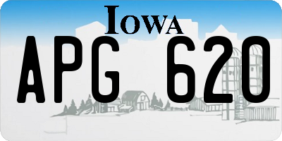 IA license plate APG620
