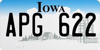 IA license plate APG622