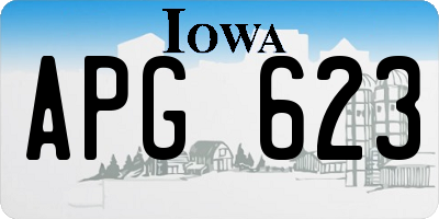 IA license plate APG623
