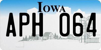 IA license plate APH064