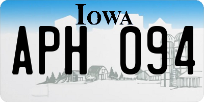 IA license plate APH094