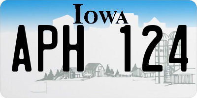 IA license plate APH124