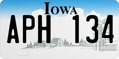 IA license plate APH134