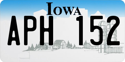 IA license plate APH152