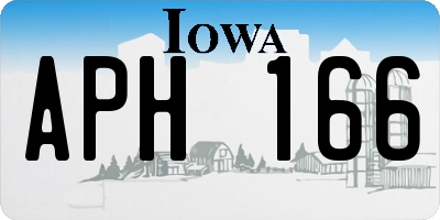 IA license plate APH166