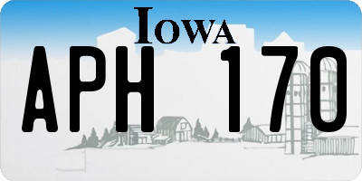 IA license plate APH170