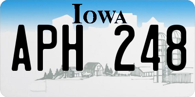 IA license plate APH248